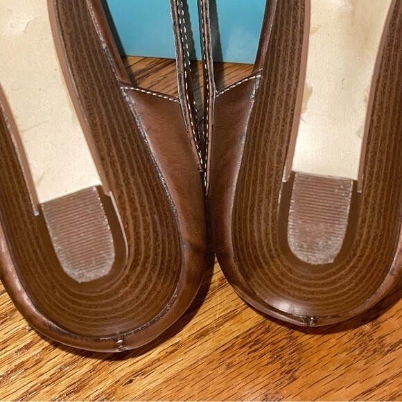 Adagio | Zella Whisky Brown Vegan Leather Wedges | Size 7.5 - Picture 7 of 12